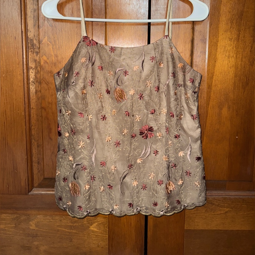 Floral Embroidered Women's Top